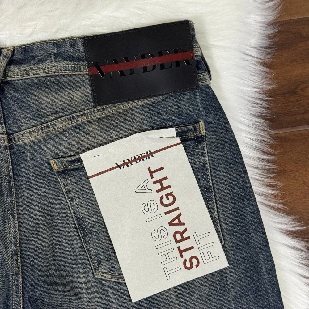 Vayder‎ Men's Size 32 Prescott Grunge Wash Straight Leg Denim Jeans